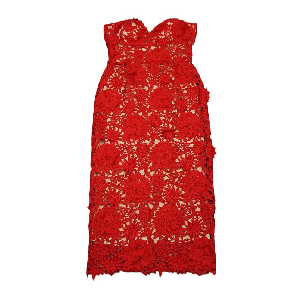 Women's Fashion Summer Lace Banquet Dress