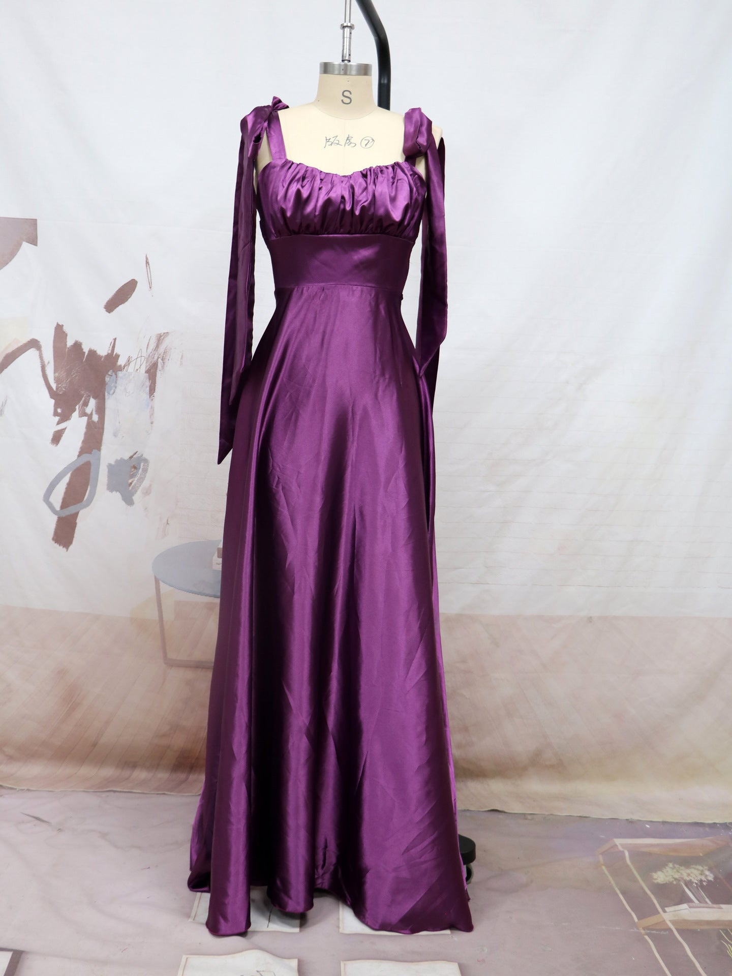 Women Sleeveless Camisole Gown Bridesmaid Evening Dress Women