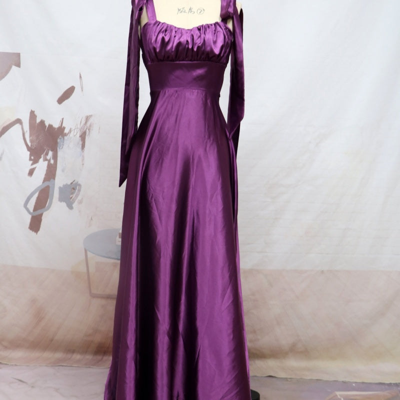 Women Sleeveless Camisole Gown Bridesmaid Evening Dress Women