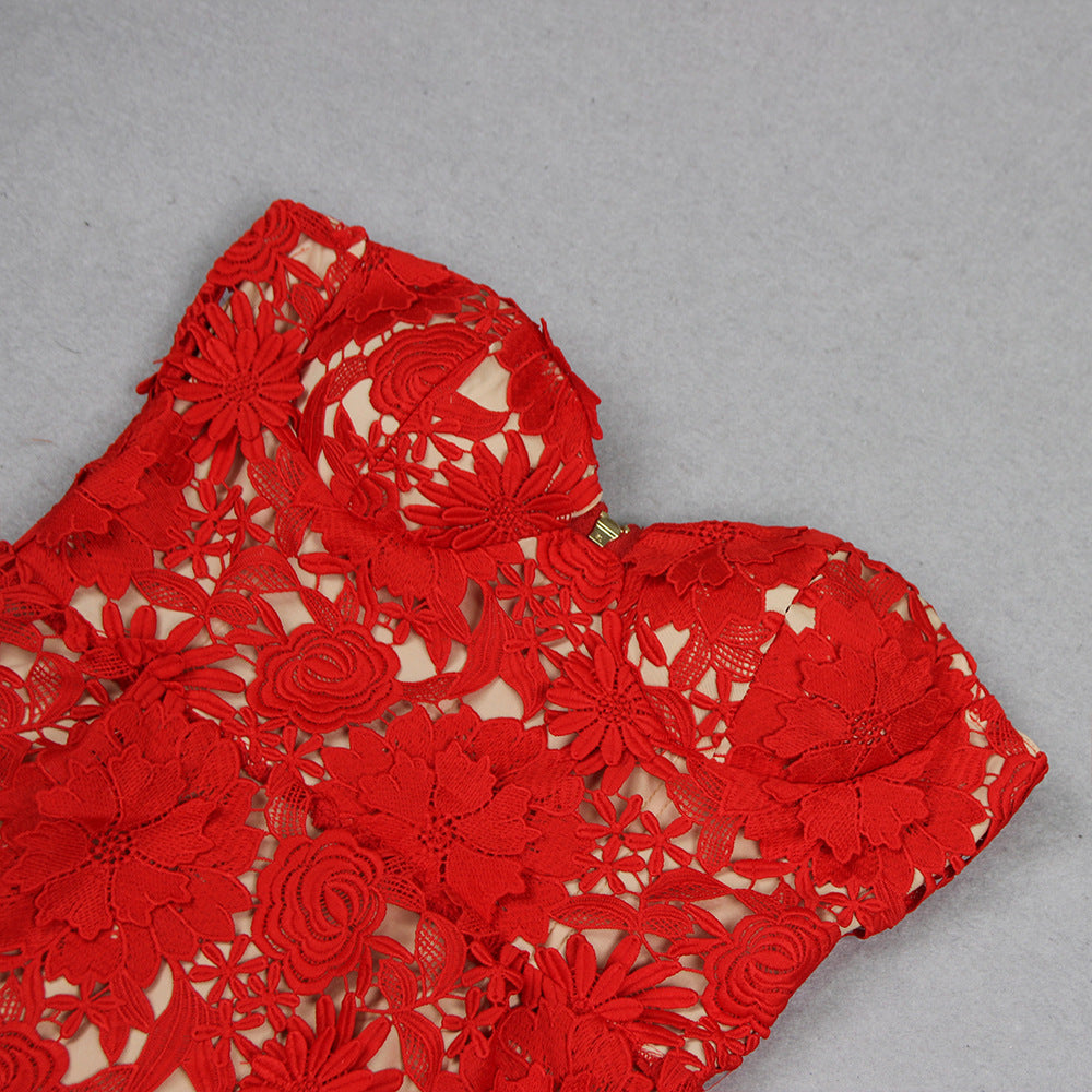 Women's Fashion Summer Lace Banquet Dress