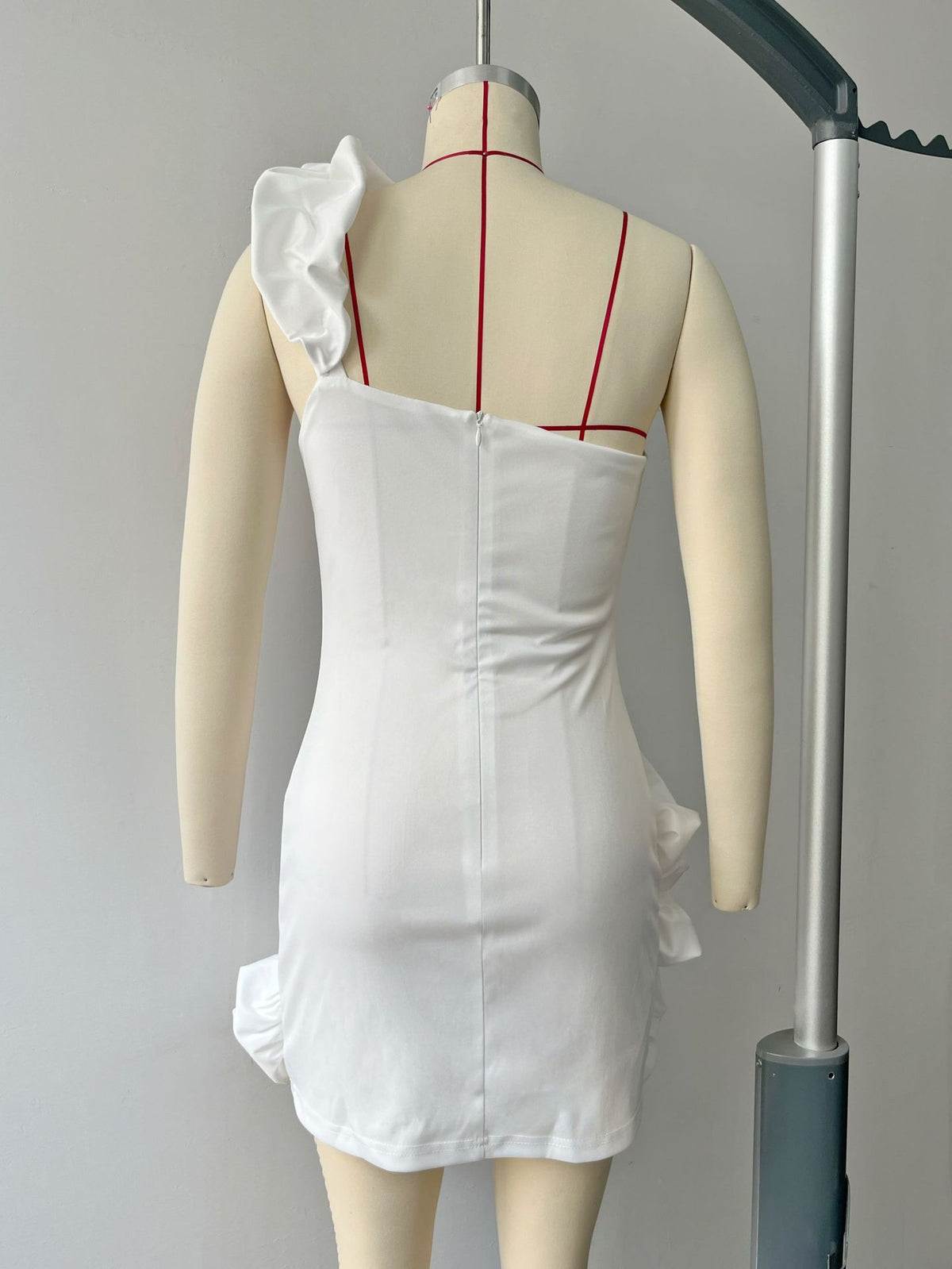 Women's Ruffled Bud Waist Dress