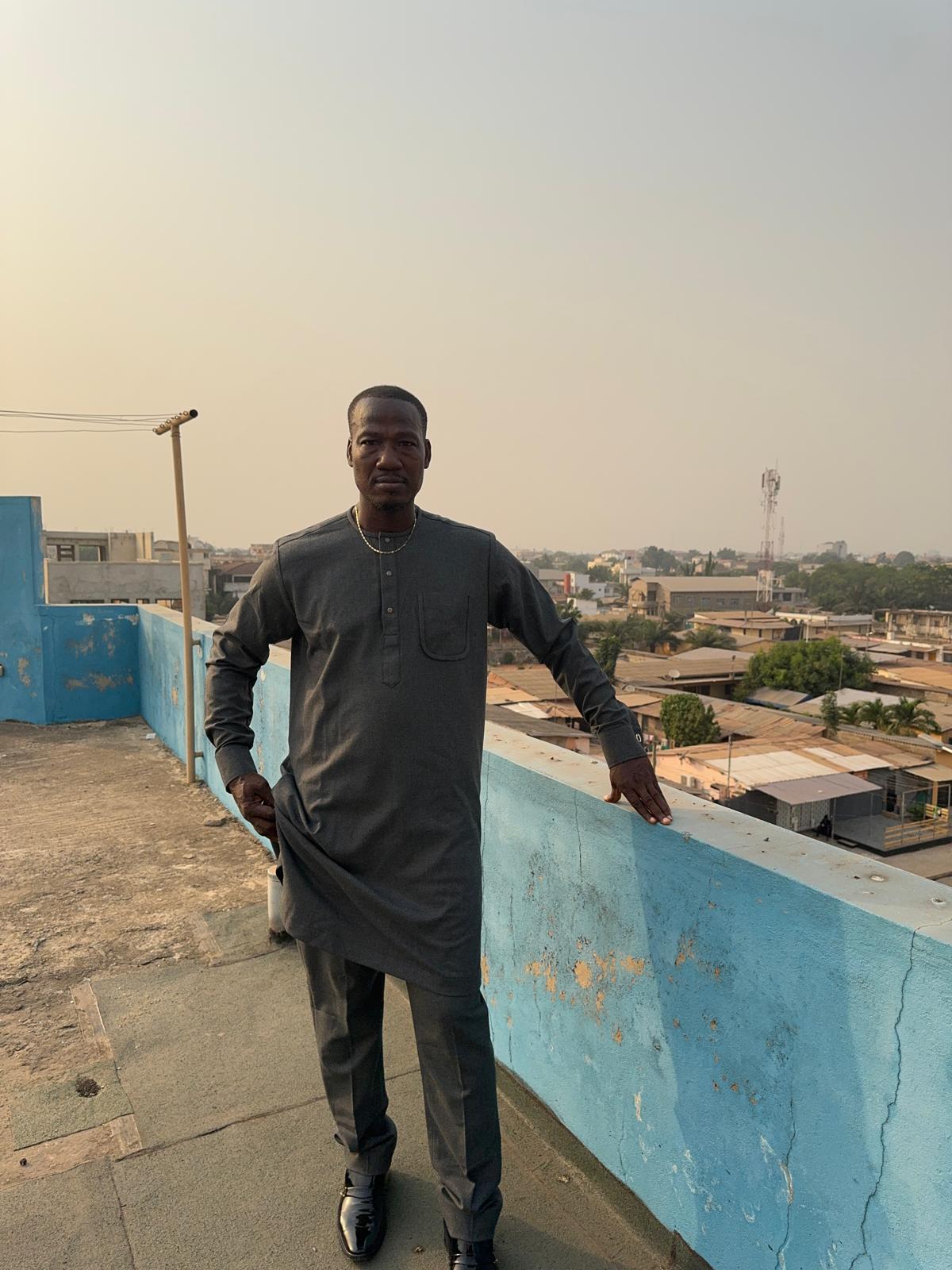 Men's Premium Ash Grey Kaftan with Elegant Detailing