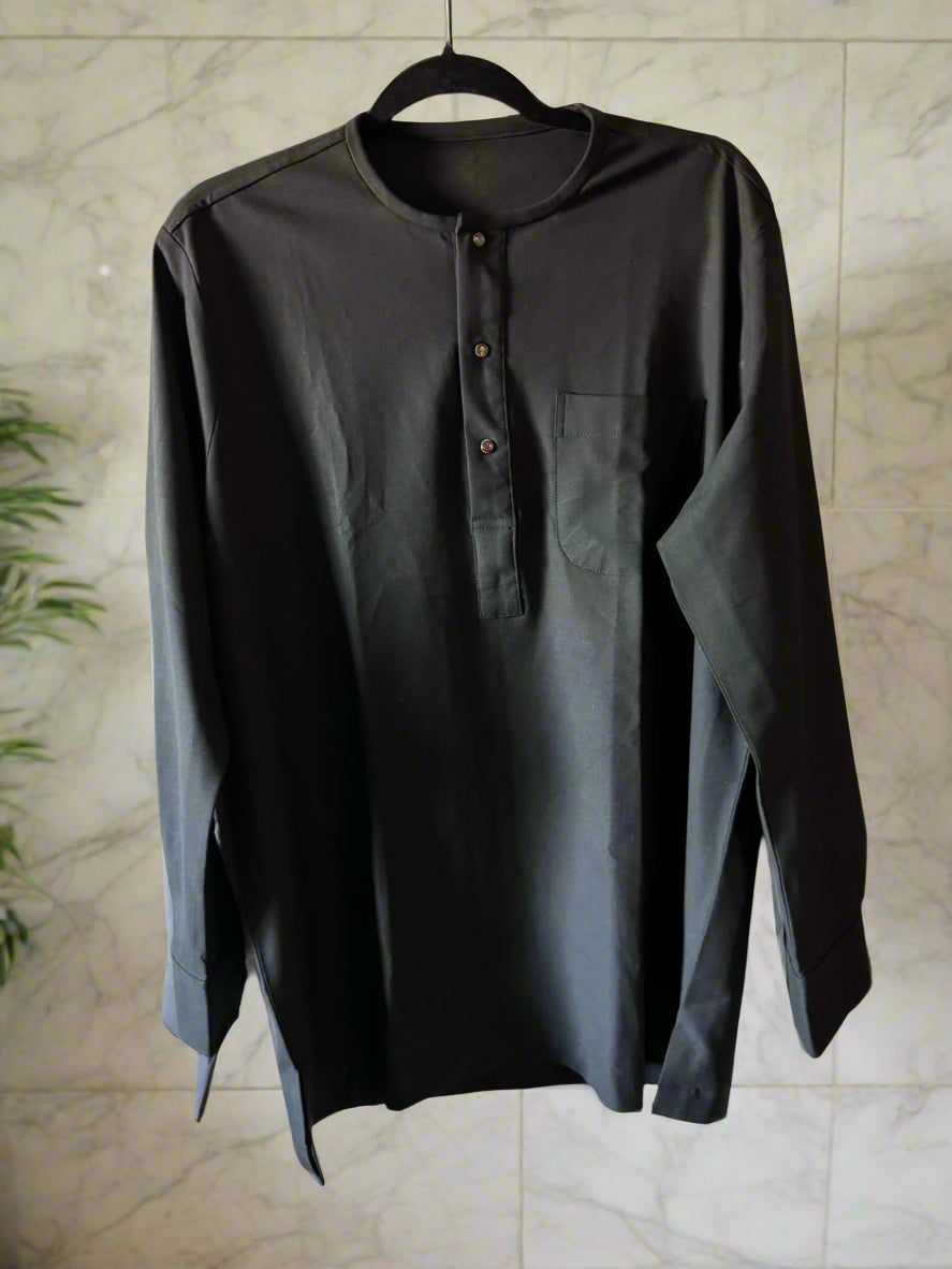 GD Elegance - Classic Black Kaftan Set