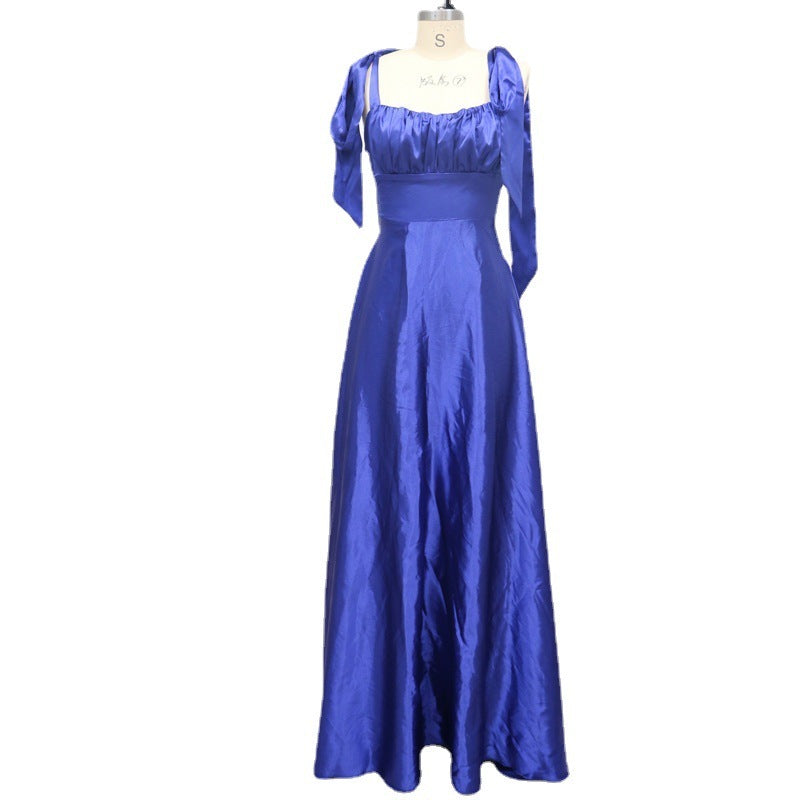 Women Sleeveless Camisole Gown Bridesmaid Evening Dress Women
