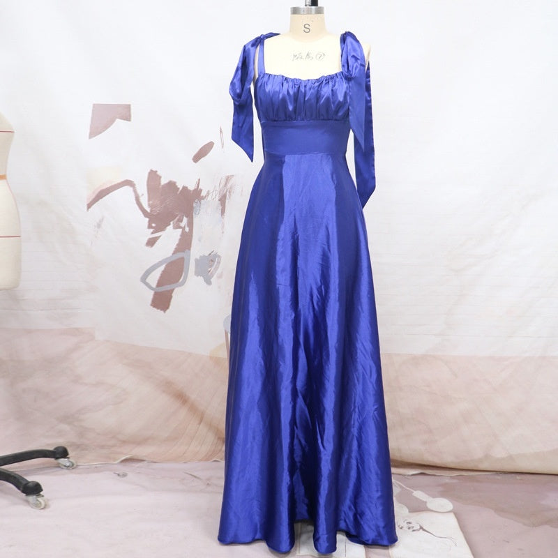 Women Sleeveless Camisole Gown Bridesmaid Evening Dress Women