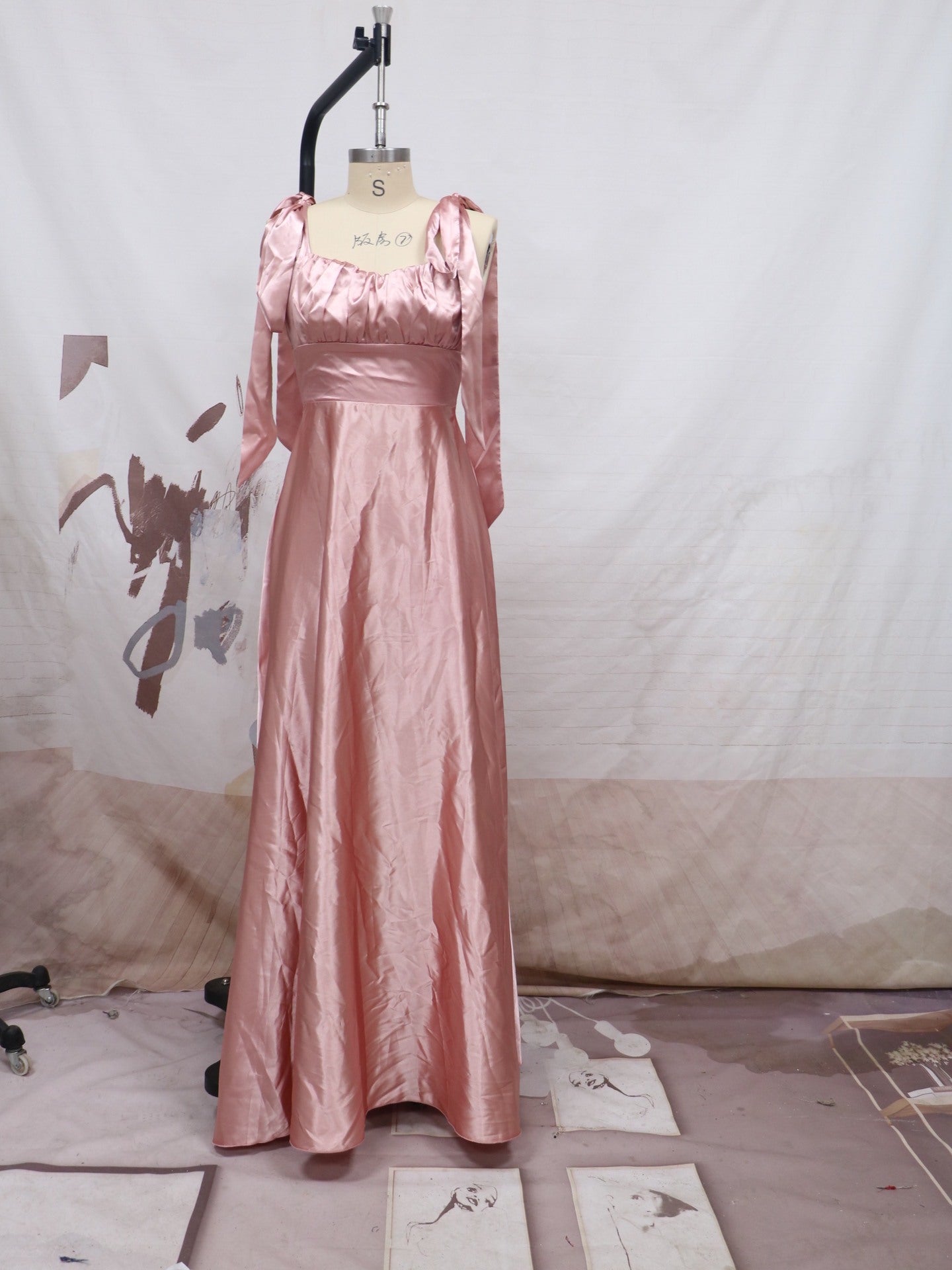 Women Sleeveless Camisole Gown Bridesmaid Evening Dress Women
