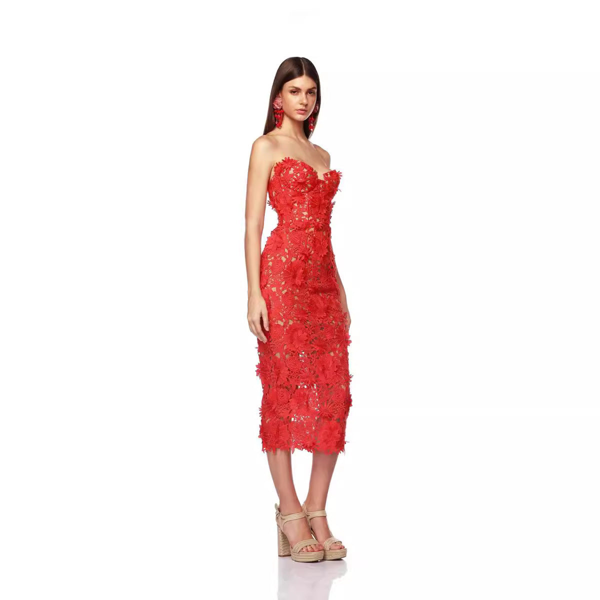 Women's Fashion Summer Lace Banquet Dress